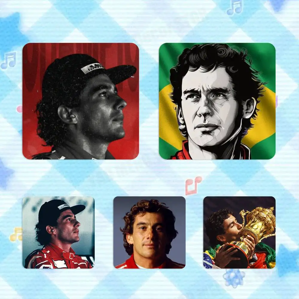 Famous Great Racer A-Ayrton Senna New PVC Fridge Magnet for Cartoon Refrigerator Decor Cute Fridge Magnet for Child Magnetic Toy