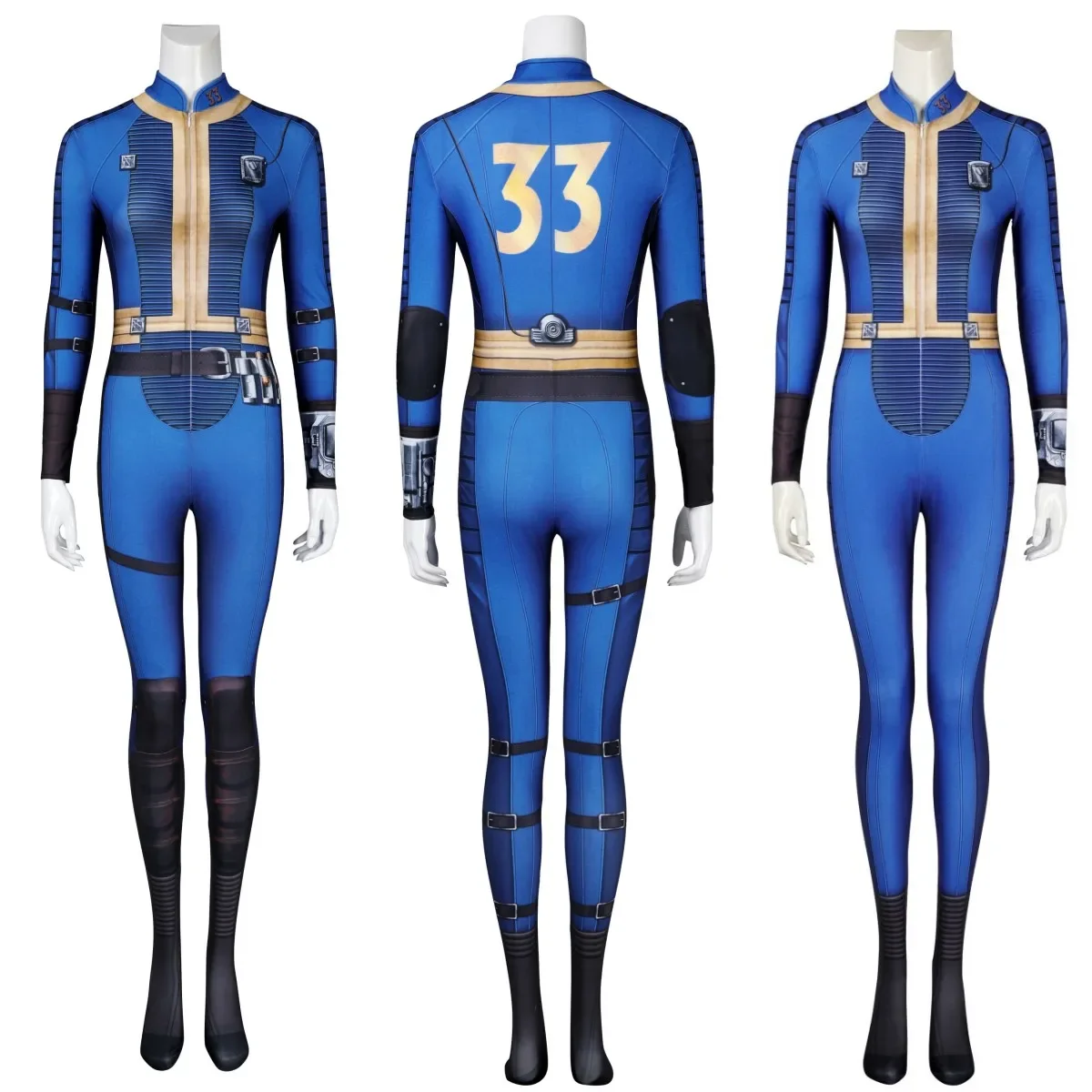 Female Vault 33 Lucy Cosplay Costume Vault Dweller Out 3D Printed Jumpsuit Outfit