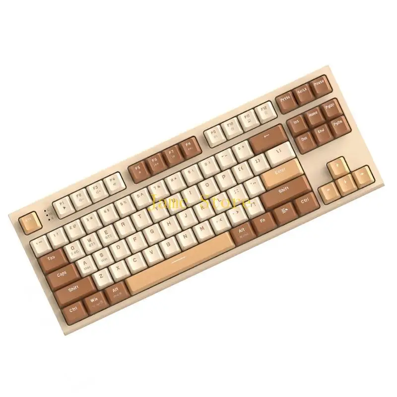 LX0B Bluetooth-kompatibel 2,4G Mechanische Gefühl Spiel Tastaturen PBT Tastenkappe Wireless