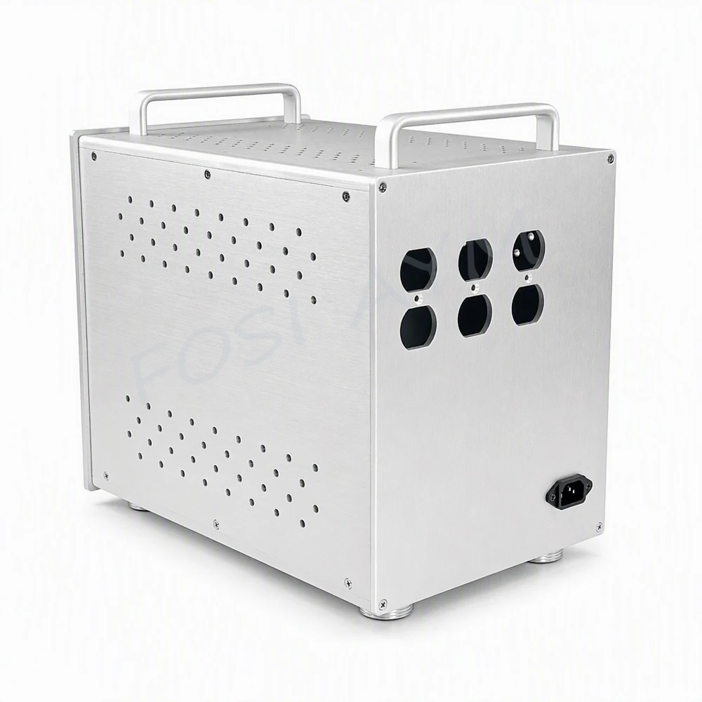 240x310x370mmAYM  Full Aluminum Isolation Transformer Chassis Power Supply Enclosure HiFi Audio DIY Instrument Case