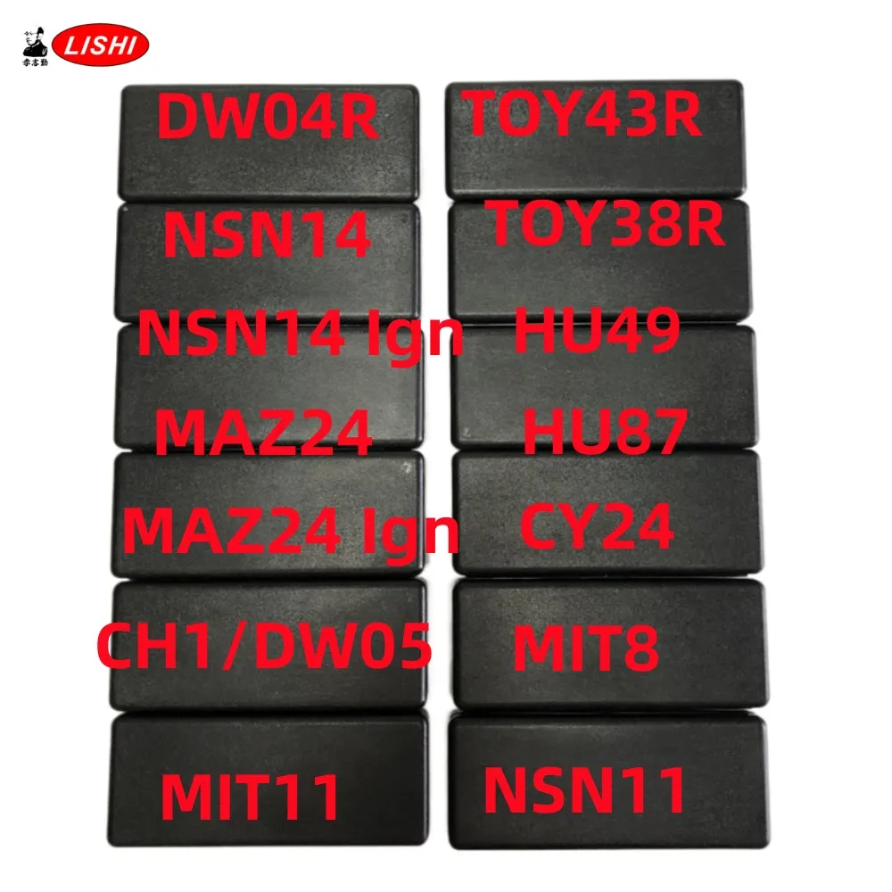 2 in 1 Lishi Tools NSN14 Ign MAZ24 IGN DW04R CH1 HU87 MIT11 MIT8 HU49 CY24 NSN11 FO38 HON42 Lishi  Tool2 in 1 For auto locksmith