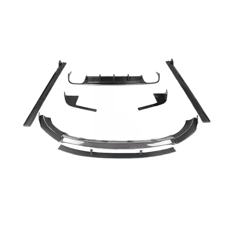 

Carbon Fiber Front Lip Rear Diffuser Side Skirts Rear Shunt Body Kit Fit for Porsche Macan Turbo GTS 2014-2017