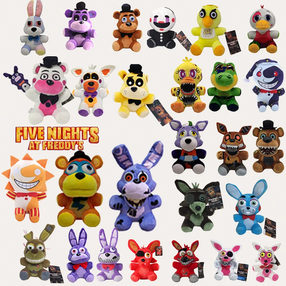 27 نمط Fivf Nights at Freddy's Fnaf ألعاب من القطيفة اللطيفة لعبة دمية 18 سنتيمتر ماكر الكرتون محشوة الدمى فريدي للأطفال هدايا #1