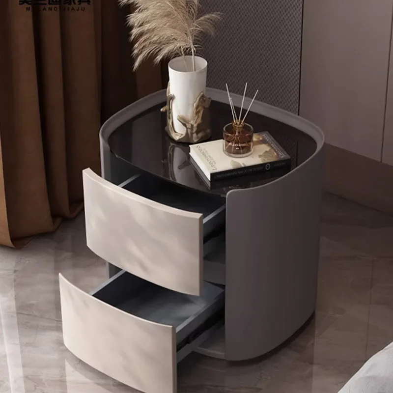 Nordic Drawers Nightstands Trendy Storage Sideboards Living Room Bedside Table Nail Library Salon Table De Nuit Cool Furniture