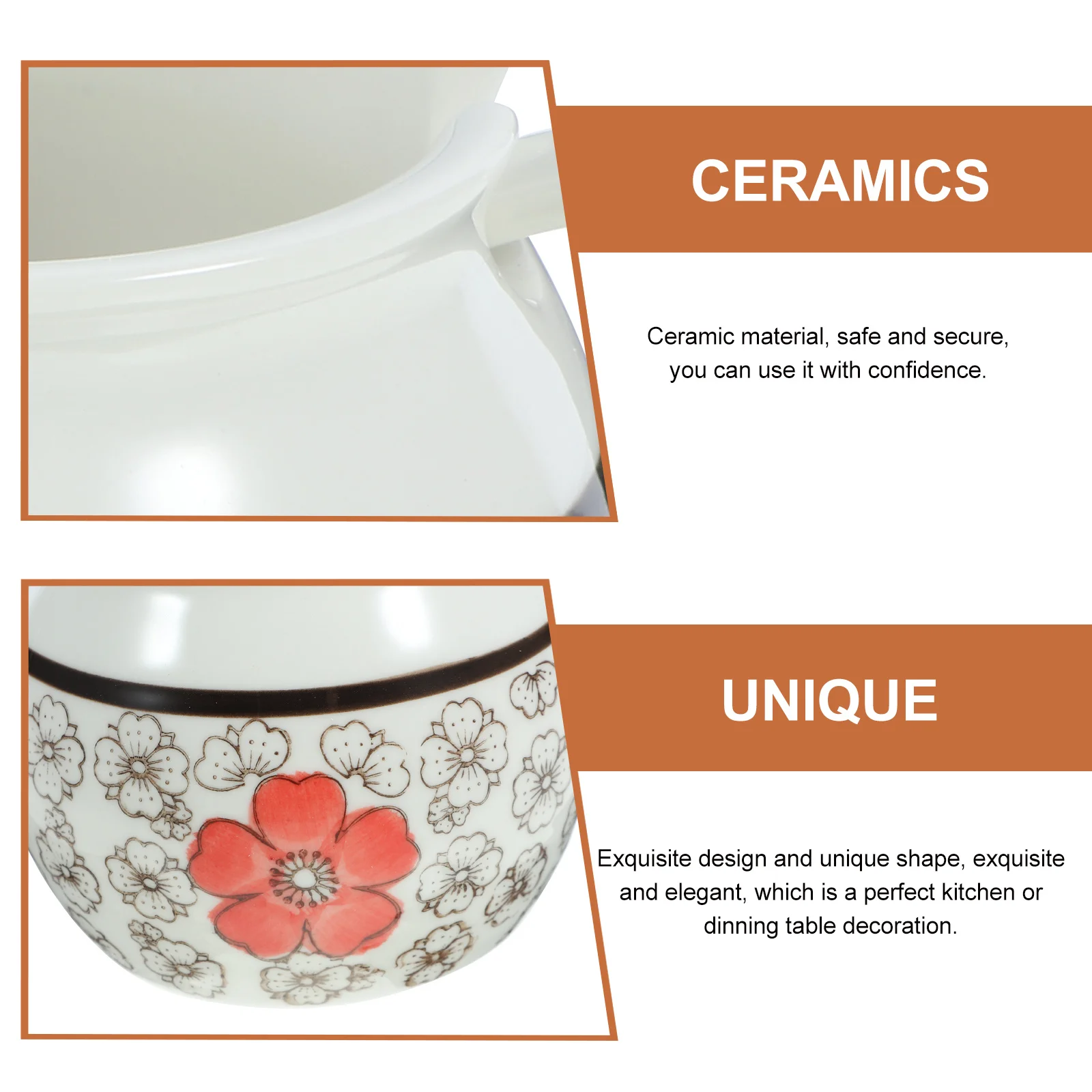 

Ceramic Seasoning Container Multi-Function Condiment Jar Bright Color Reusable Spice Storage Canister for Home Restaurant Use