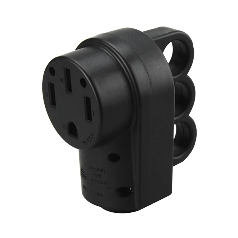 

AT02-RV Receptacle Replacement Power Plug 50AMP 14-50P 125V/250V Replacement Power Assembly Plug RV Accessories Plug US Plug