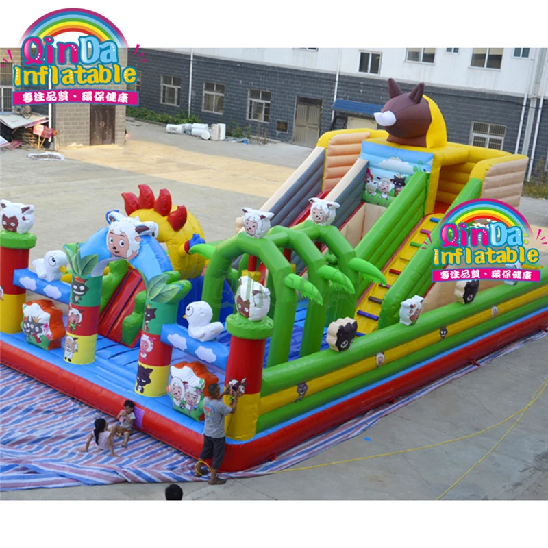 

Commercial Inflatable Fun City Park Inflatable Combo Castle
