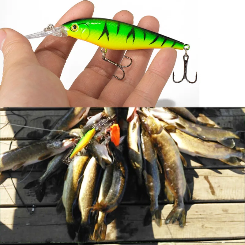 Fishing Lure 1pcs Pike Bait Minnow 11cm 10.5g Jerkbait Deep Swim Wobblers Crankbait
