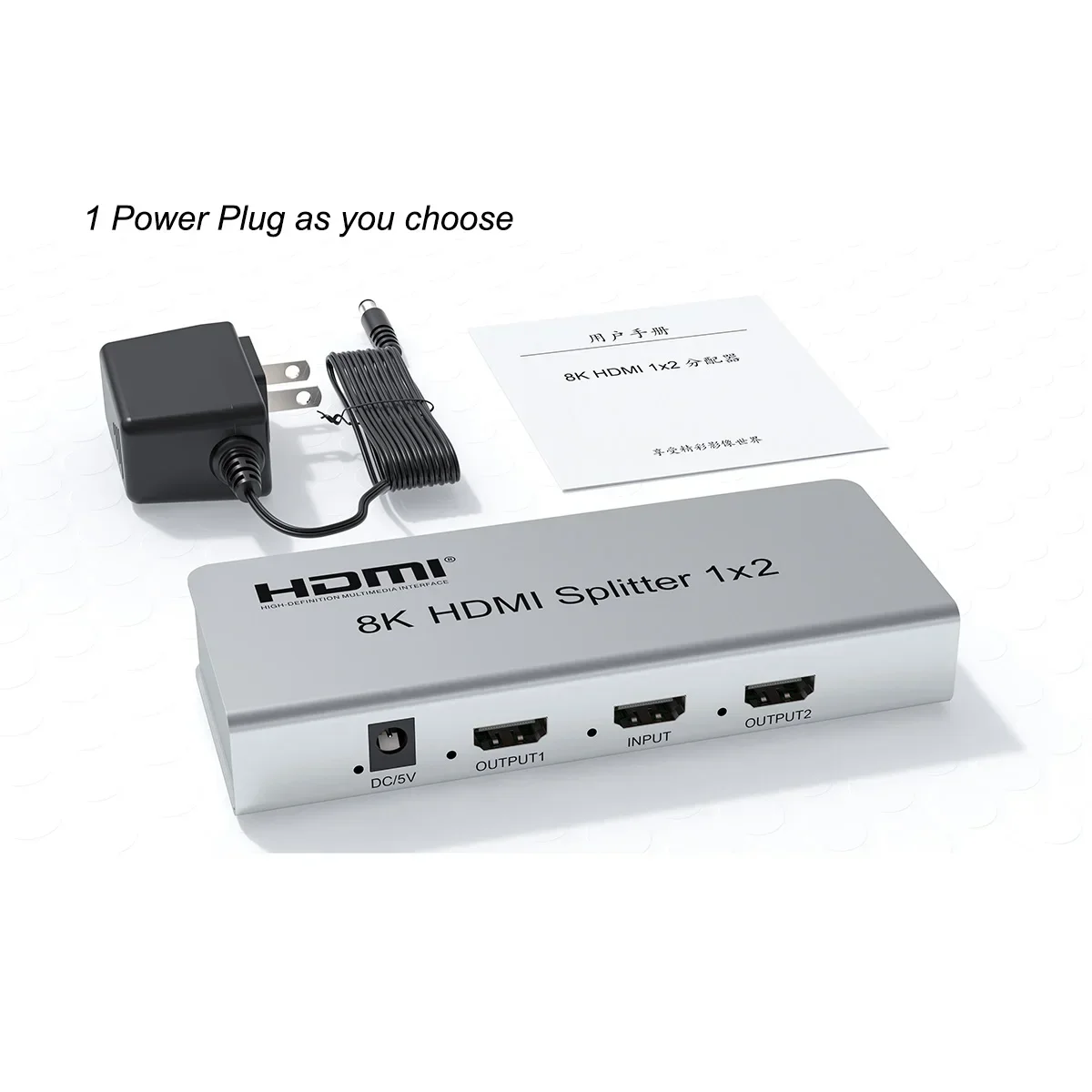 

Разветвитель 8K HDMI, 1 в 2, двойной дисплей, 4K, 120 Гц, HDMI2.1, 1x2, преобразователь-сплиттер, видеораспределитель с HDR 3D CEC EDID Rs232