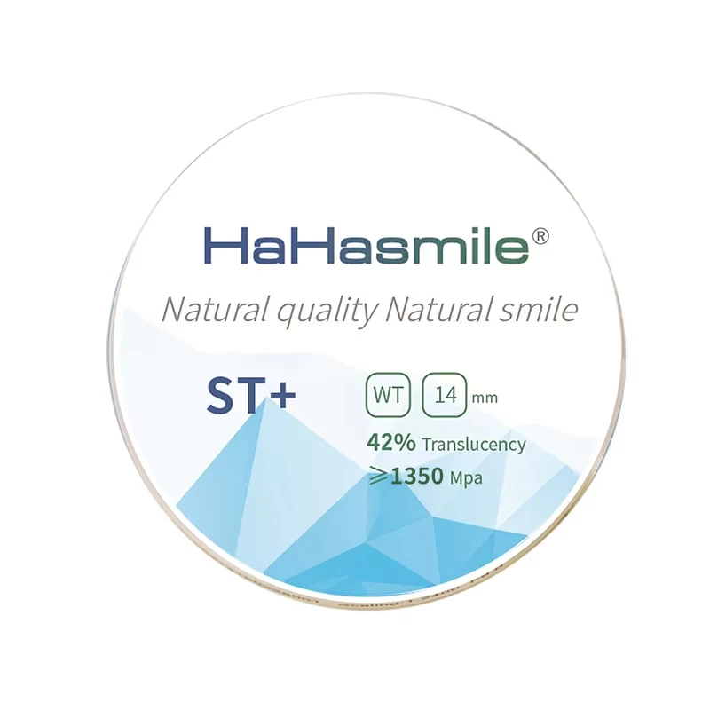 ST+ Zirconia Blocks 98mm*10/12/14/16/18/20/22/25/28/30mm Wieland Open Cad Cam Dental Lab Preshade Zirconia White