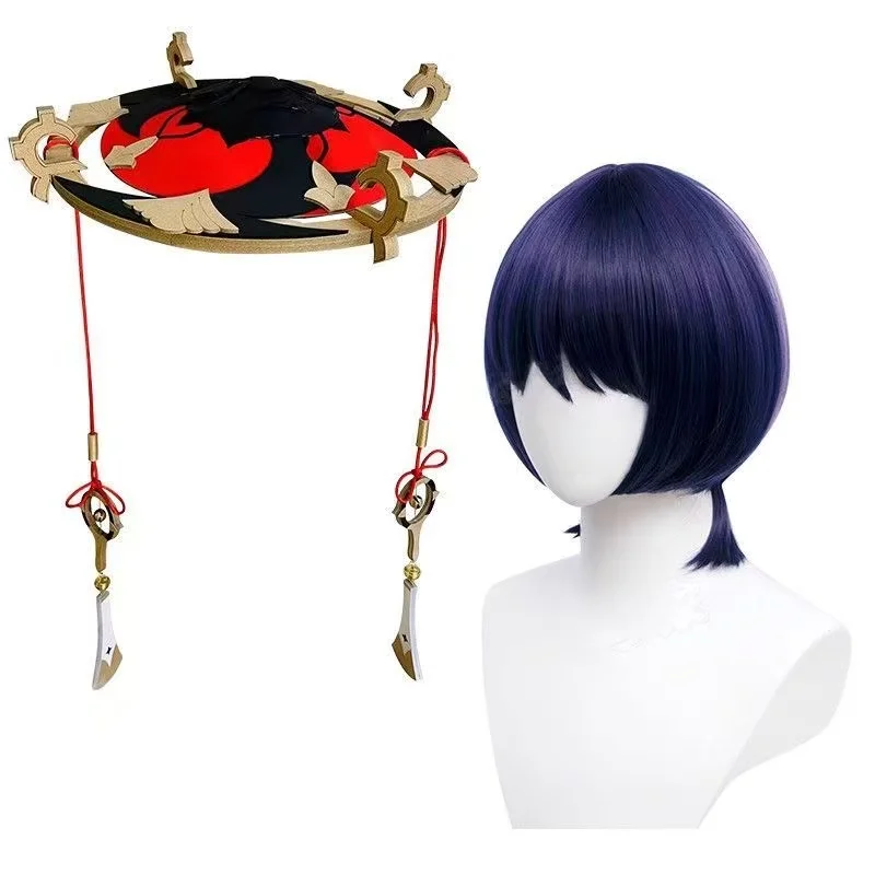 Gra Genshin Impact Wanderer Czapki Scaramouche Balladeer Cosplay Kunikuzushi Kapelusz bambusowy Gra San Bing Czapki Rekwizyt na Halloween