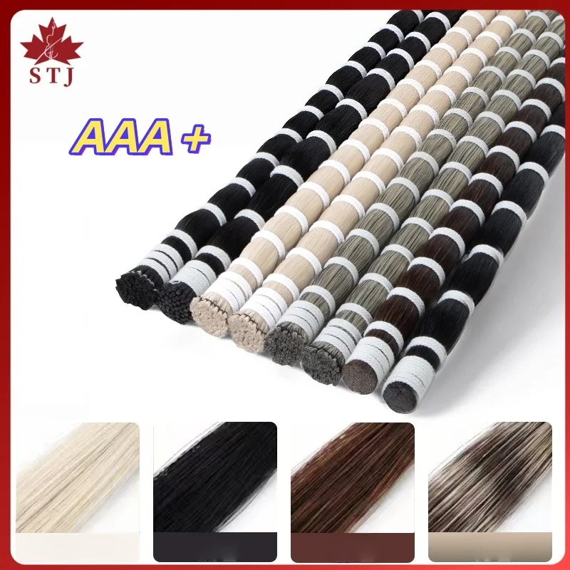 150g Natural Siberia Horsehair HorseTail for Violin Viola Cello Bass Erhu Bow Hair Horse Tail Violin Replace Accessories