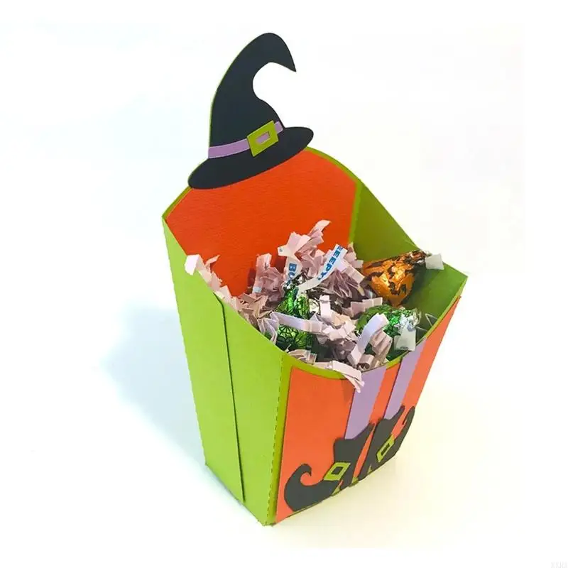 KXRA HALLOWEEN BOX การตัดโลหะตาย DIY แสตมป์งานฝีมือแม่พิมพ์แม่พิมพ์ลายฉลุสำหรับลายนูน