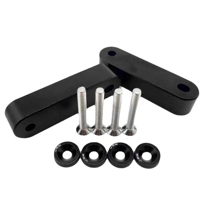 Hood Spacer Riser Aluminum Alloy Modification Kit Space Riser Hood Spacers Sturdy Engine Hood Ventilation Spacer For Efficient