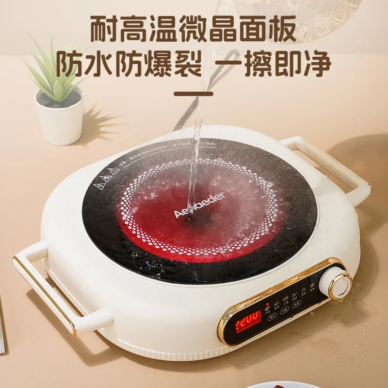 3500W Induction Cooktop Portable Electric Burner Home Infrared Waves Induction Stove Cooker Smart Hot Plate Electric Cooker 220V