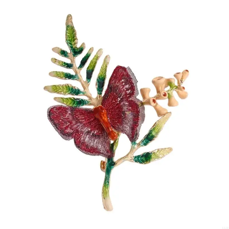  Floral Butterfly Pin Premium Alloy Rustproof Apparel Decoration Pieces