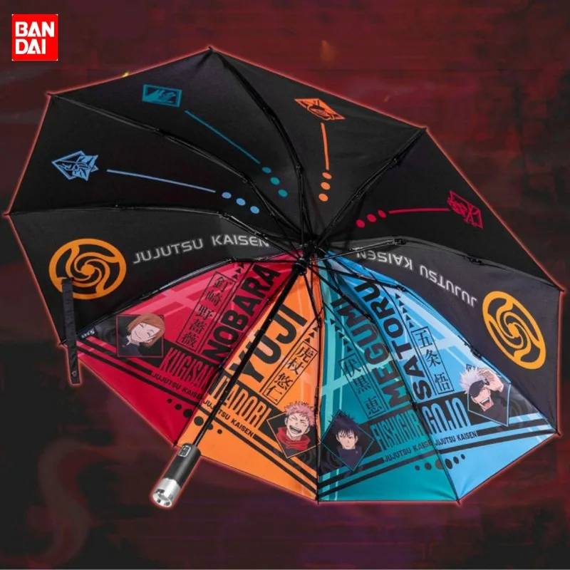 

Jujutsu Kaisen Itadori Yuji Gojo Satoru Creative Cartoon Thickened Vinyl Sunscreen Sunshade Student Portable Folding Umbrella