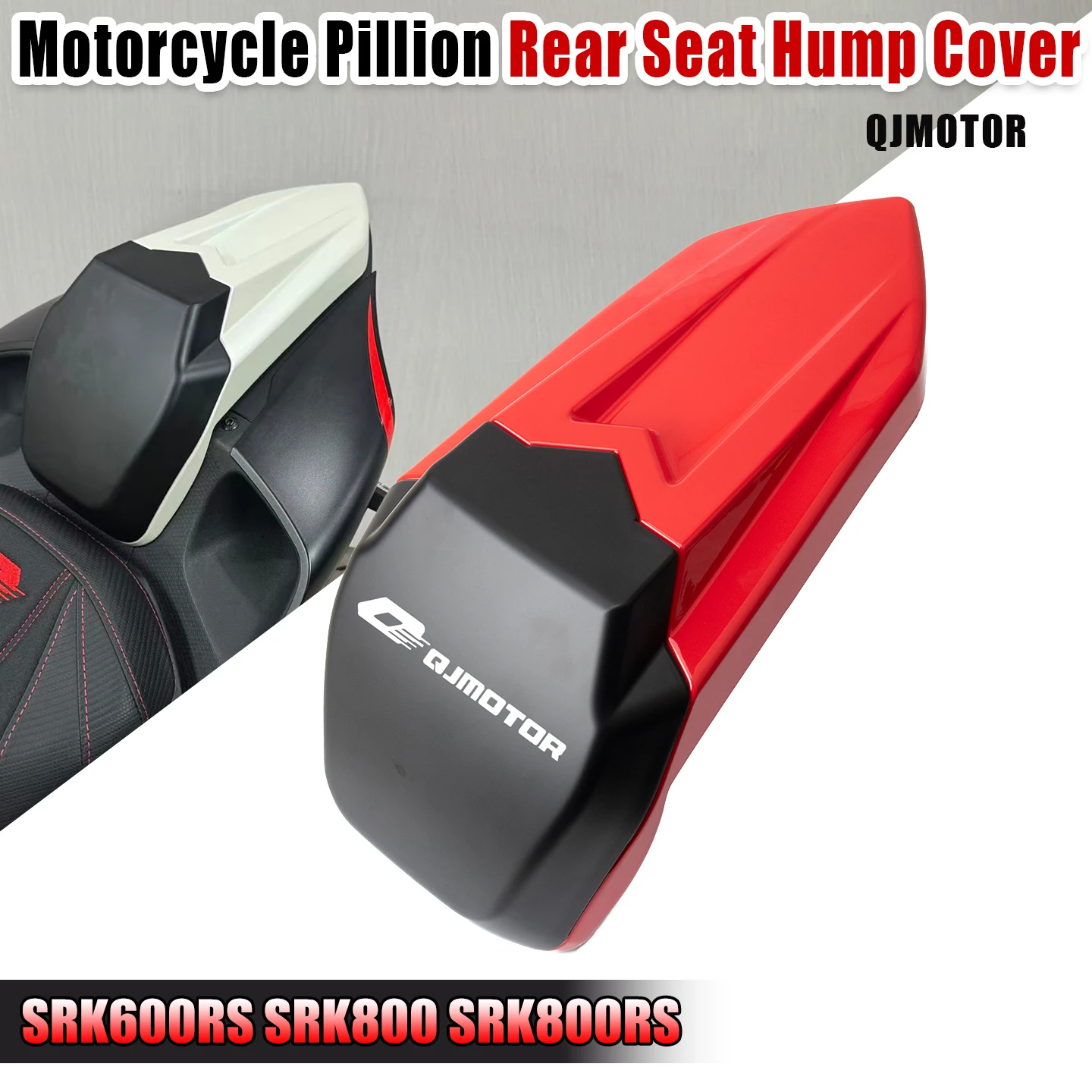 

Motorcycle Pillion Rear Seat Hump Cover Solo Cowl Rear Fairing Accessories For QJMOTOR SRK800 SRK800RS SRK600RS