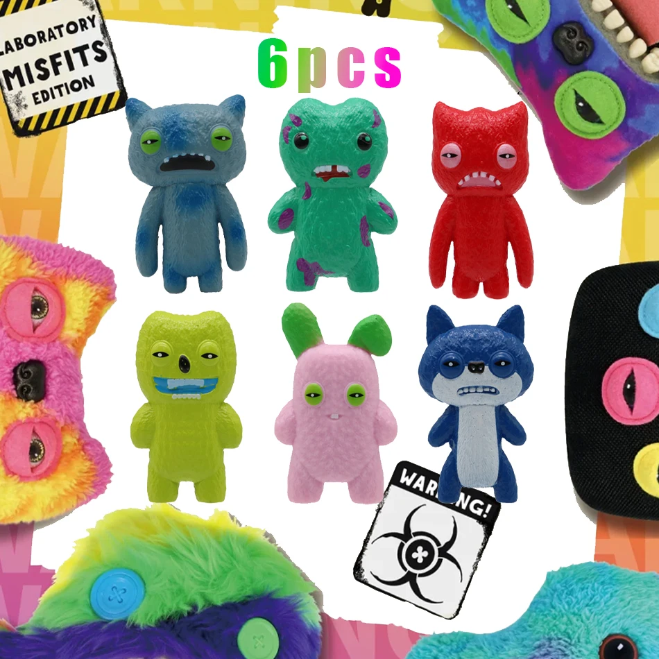 

6Pcs/Set Original Fuggler Figure Toys Blind Box Funny Ugly Tooth Monsters Fugglers Action Figurine Collectible Model Dolls Gifts