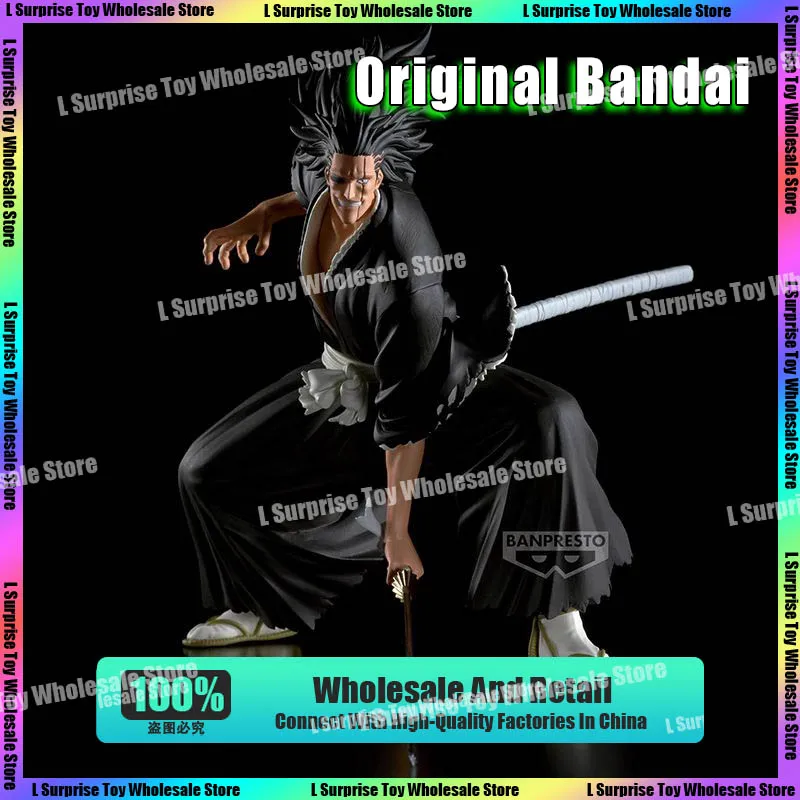 

В наличии Bandai Banpresto вибрационные звезды Bleach Zaraki Kenpachi 13 см кукла Коллекционная аниме фигурка модель игрушки подарки