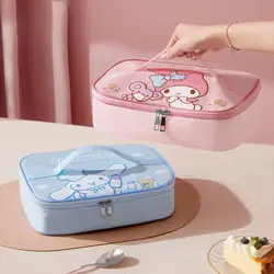 Sanrio My Melody Lunch Box Bag Kawaii Cinnamoroll Student Large Capacity Cartoon Cute Portable Waterproof Insulated Bento Bag