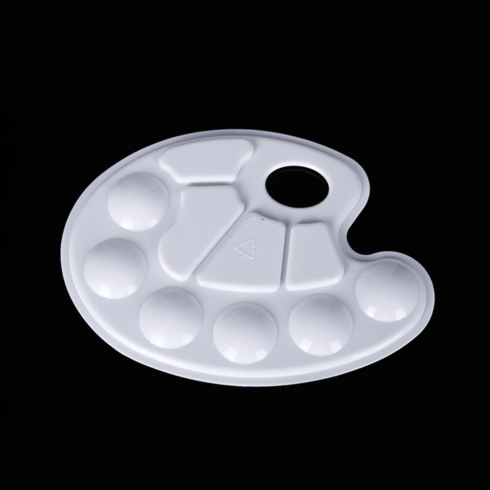 

2 Pcs Palette Pigment Lightweight Paint Tray Kids Painting Dedicated White Kid-friendly