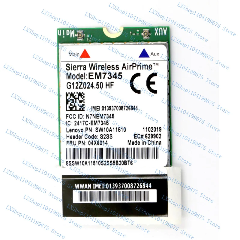 

Новинка для Lenovo Thinkpad X250 X1C W550 T450 X240 4G LTE WWAN карта EM7345 04X6014