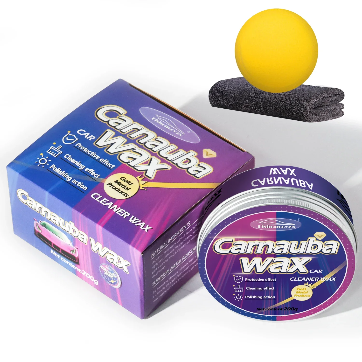 

Car Wax Auto Paint Care Carnauba Paste Wax Brazilian Polishing Wax Paste High Gloss Shine Super Hydrophobic Coating Glazing