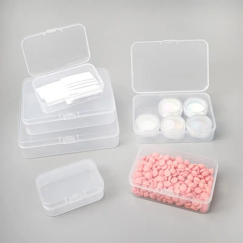 Storage Box Translucent Plastic Box Packing Box Rectangular Box Dustproof Waterproof Durable Multifunctional Strong Mini Boxes