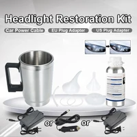 Kit de restauración de faros de coche, Kit de pulido de faros de coche, líquido de reparación de polímero, eliminador de arañazos, 50/100/200ML