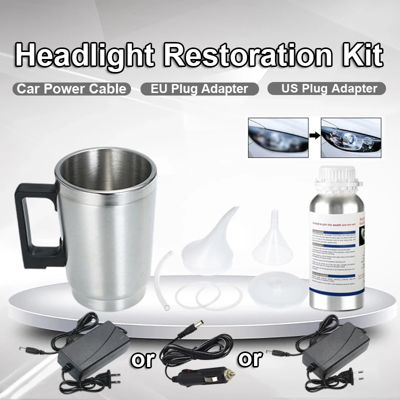 50/100/200ML Car Headlight Restoration Kit Car Headlight Polishing Kit Headlights Liquid Polymer Repair Fluid Scratch Remover