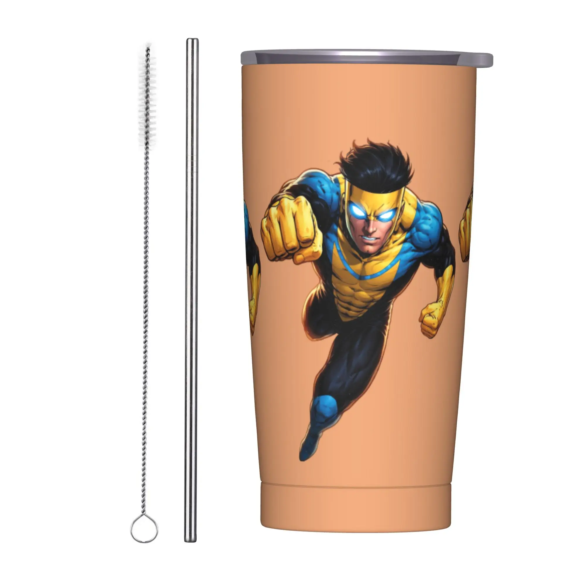 Anime Invincibles Tumbler  Cold and Hot Insulated Stainless Steel Coffee Mug Custom Car Mugs