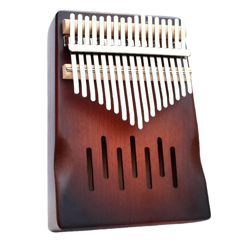 Przenośny 17 kluczyk Kalimba drewno mahoniowe kciuk fortepian początkujący Calimba klawiatura pianina dzieci Kalimba Instrument muzyczny ładne