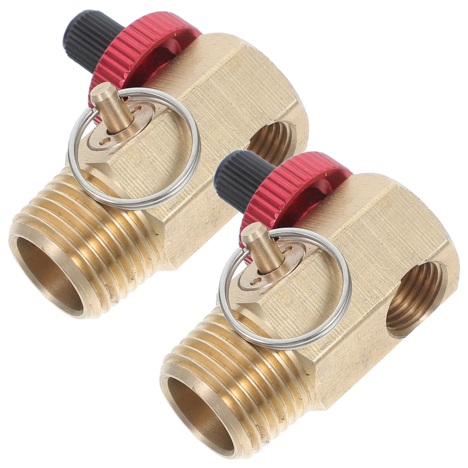 

Комплект из 2-х латунных клапанов для воздухораспределительного коллектора, усиленные, с функцией сброса давления и байпаса, для портативных компрессоров, защита от перегрузки