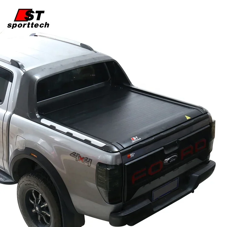 Offroad Accessories camper retractable pickup truck bed lid tonneau electric cover for