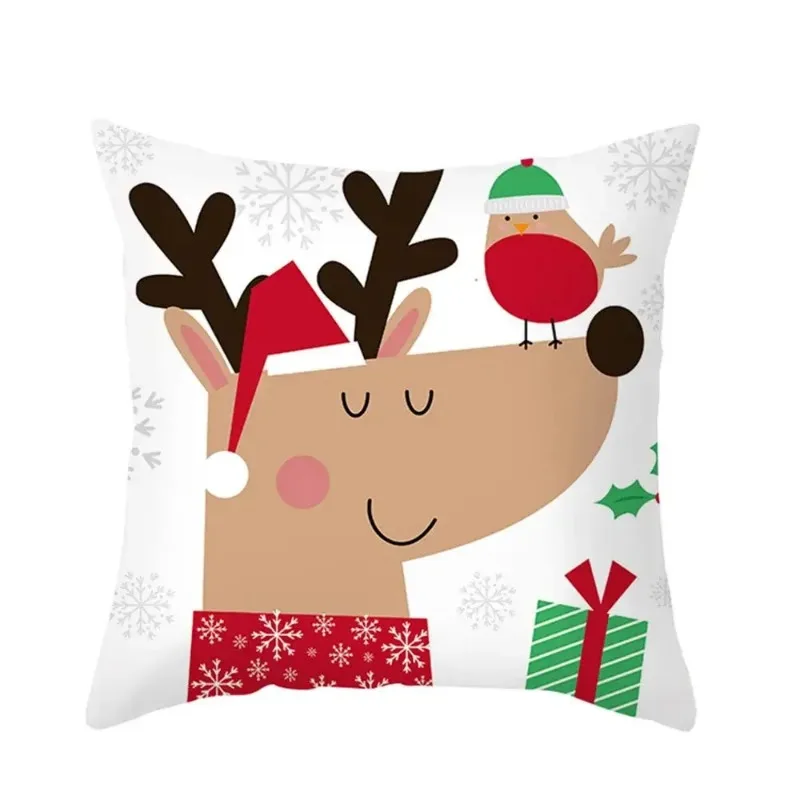 Christmas Cushion Cover Decorative Pillow Cover Throw Pillow Case Home Decor Sofa Bed Christmas Decor for Home Pillowcase