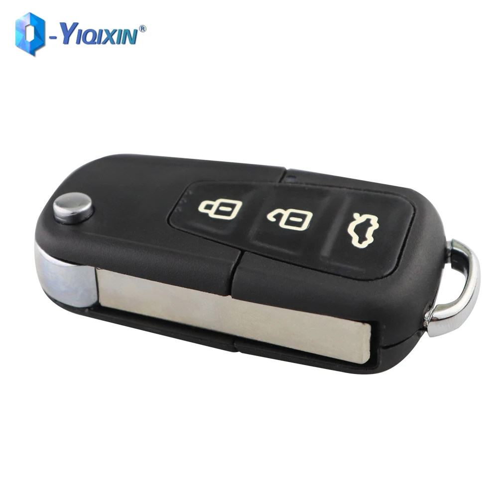 YIQIXIN Folding 3 BUTTONS Remote Car Key Control Shell For Lifan X60 X50 Replacement Fob Uncut Blade Auto Housing Cover Case