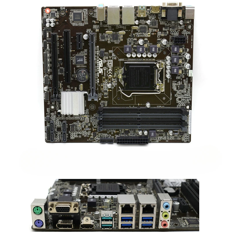 For Asus Q170M-C/D820MT with PCI Slot DP Dual Network Port Main Board MATX1151 Pin DDR4