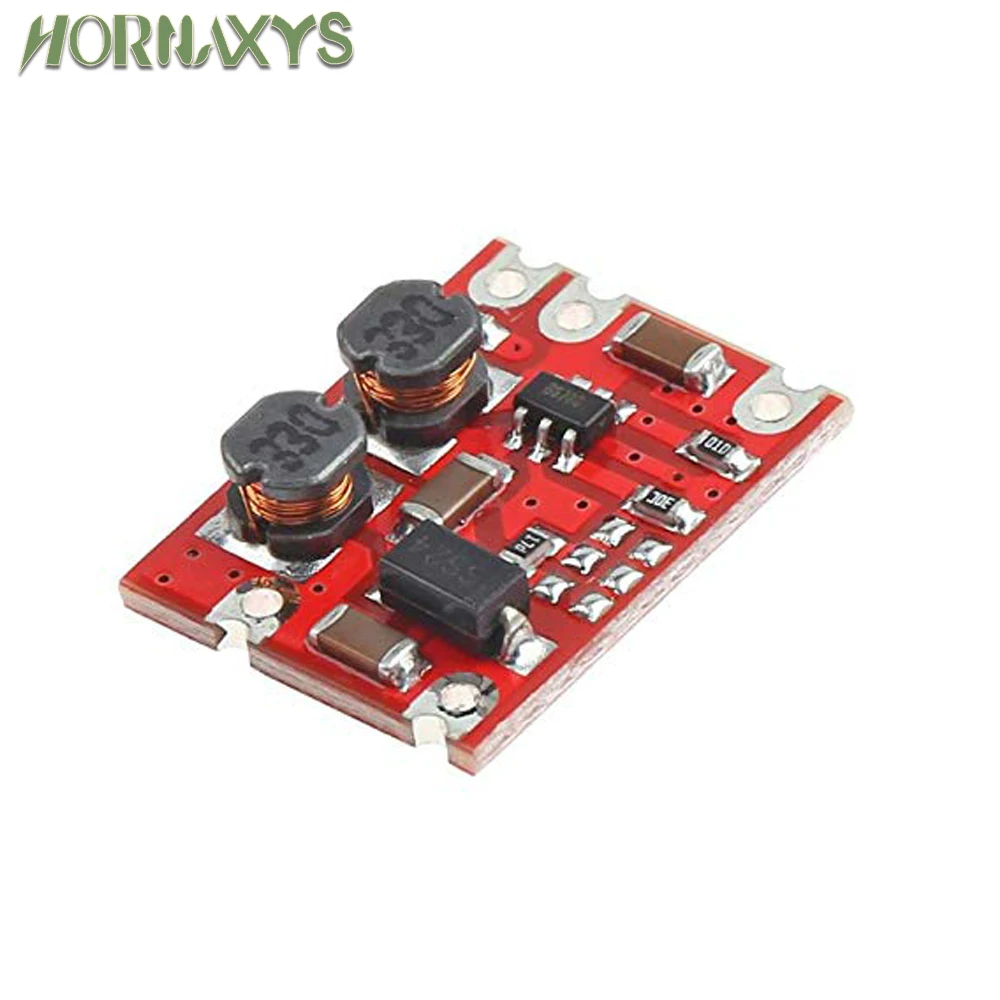 1-10pcs S09 DC-DC Automatic Buck Boost Power Module Step Up and Down Board Input 3V-15V Output 3.3V 5V Electronic DIY PCB