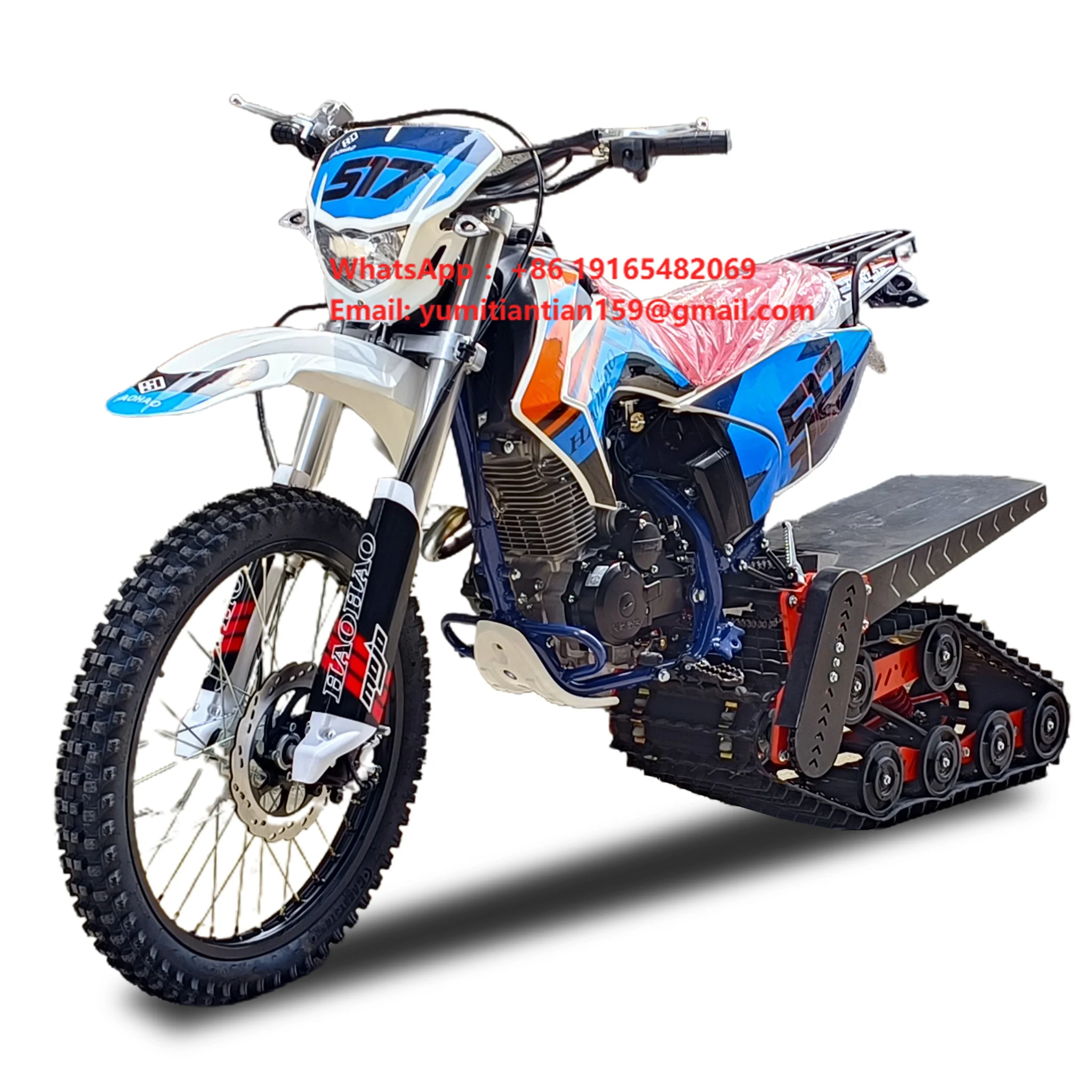 2023 Newest Model  250cc Snowmobile for Adults Winter Off-road Motorcycle  Dirt Bike for Snow  logo Customization Color Optional