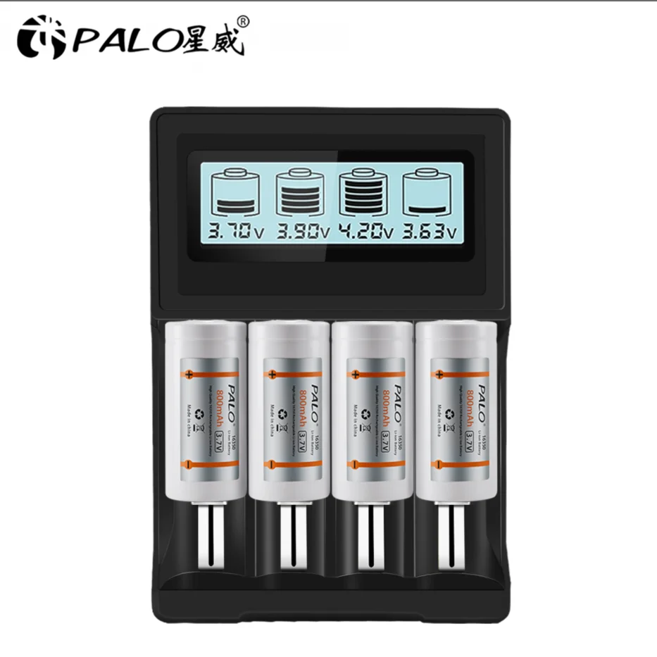 PALO 12-52PCS 3.7V CR123A bateria 800mAh 16340 16350 akumulatory litowo-jonowe Batteri do latarki CR123 RCR123A RCR123