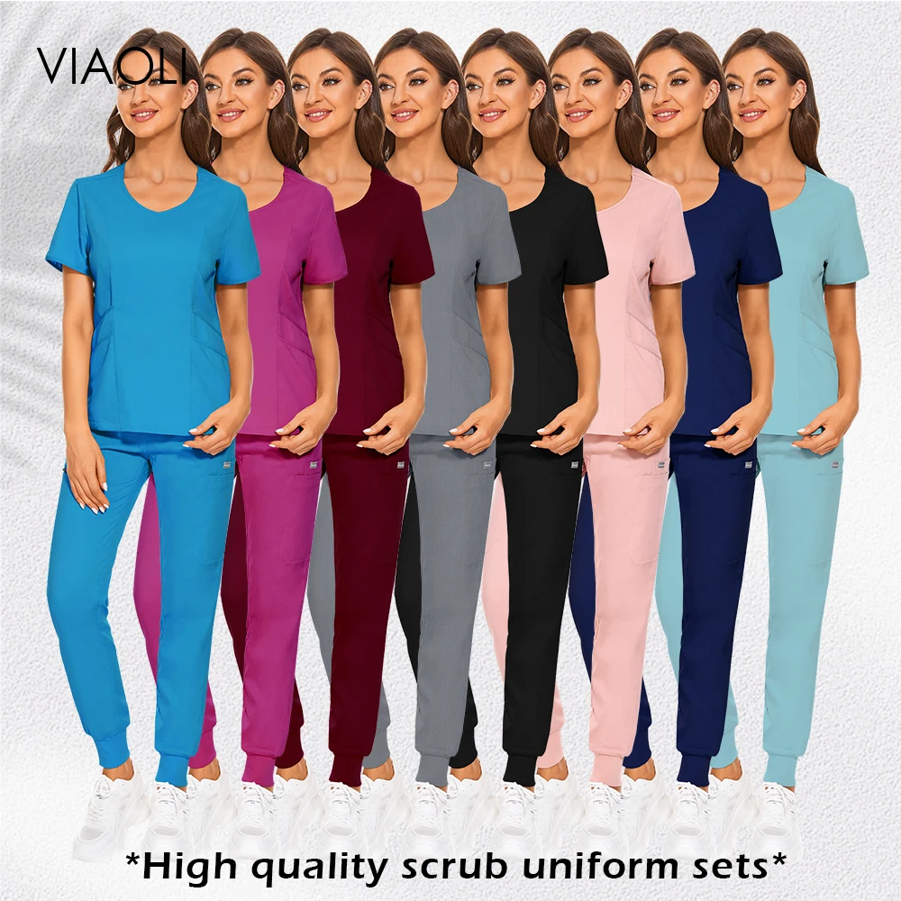 

Nursing Uniforms for Women Doctor Nurse Medical Clothing Veterinary Scrub Mens Lab Workwear Beauty Salon Beautician Cleaning Set