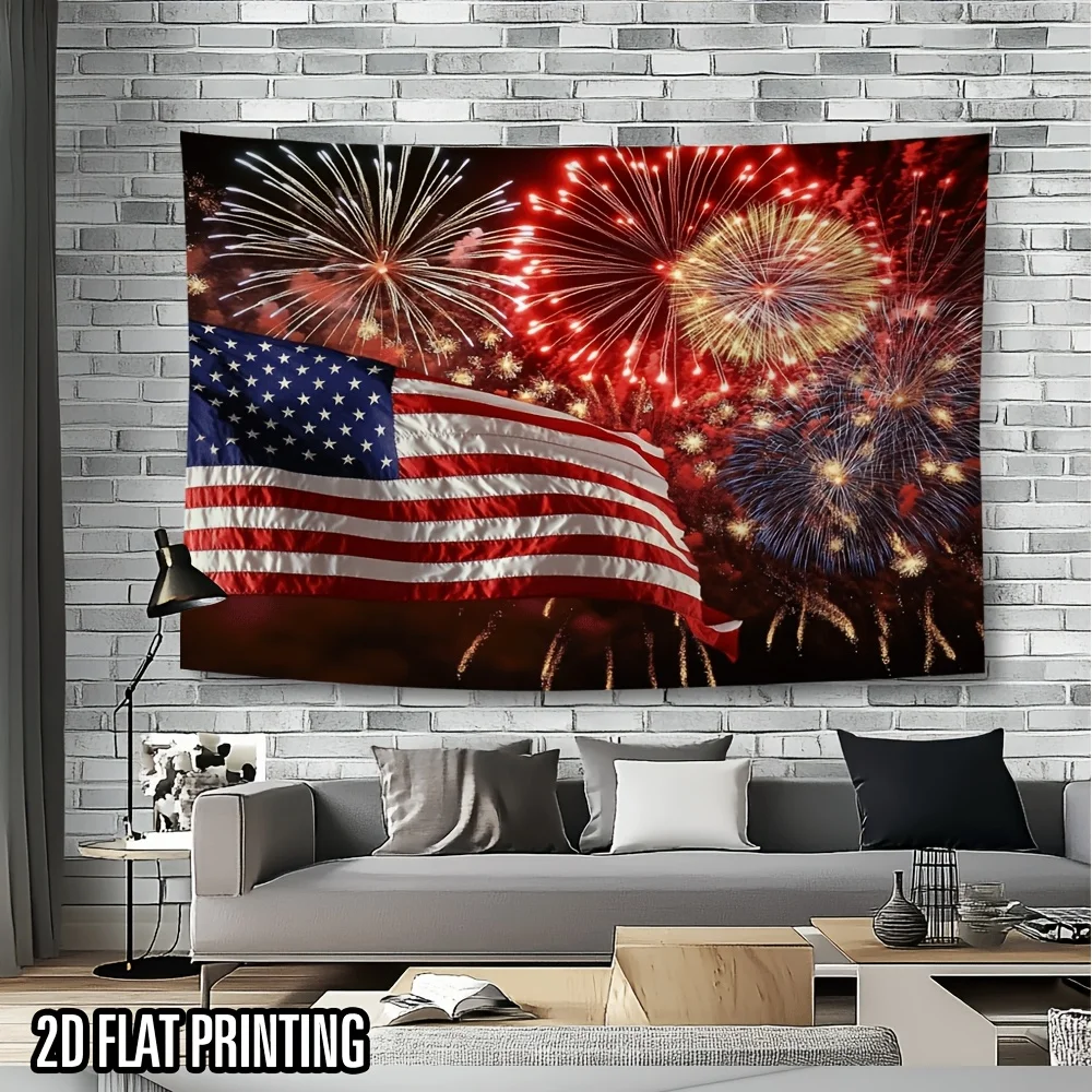 VIKAMA American Flag Tapestry Living Room Decoration Independence Day Party Patriotic Background Wall Room Decoration