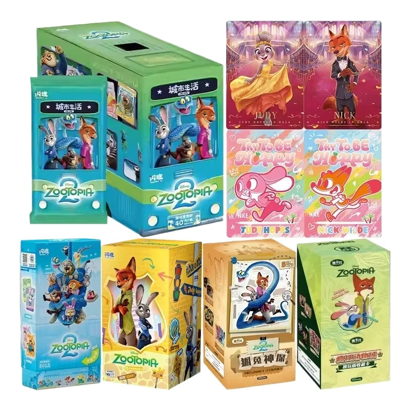 Card.Fun Zootopia 2 Collectible Trading Cards Judy Hopps Nick Wilde Character Artwork for Albums Displays Fans and Collectors
