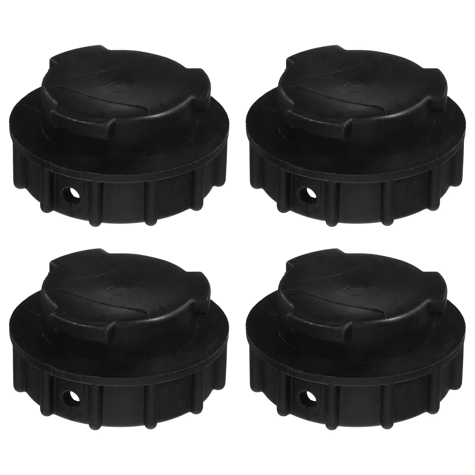 

4 Pcs Trash Can Drain Plug Cover Waste Bin Large Stopper for Stoppers Garbage Parts Replacement Black