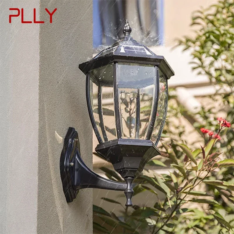 PLLY Contemporary Solar Outdoor Wall Lamps Simplicity Waterproof Creative Balcony Hallway Courtyard Villa Gate Hotel