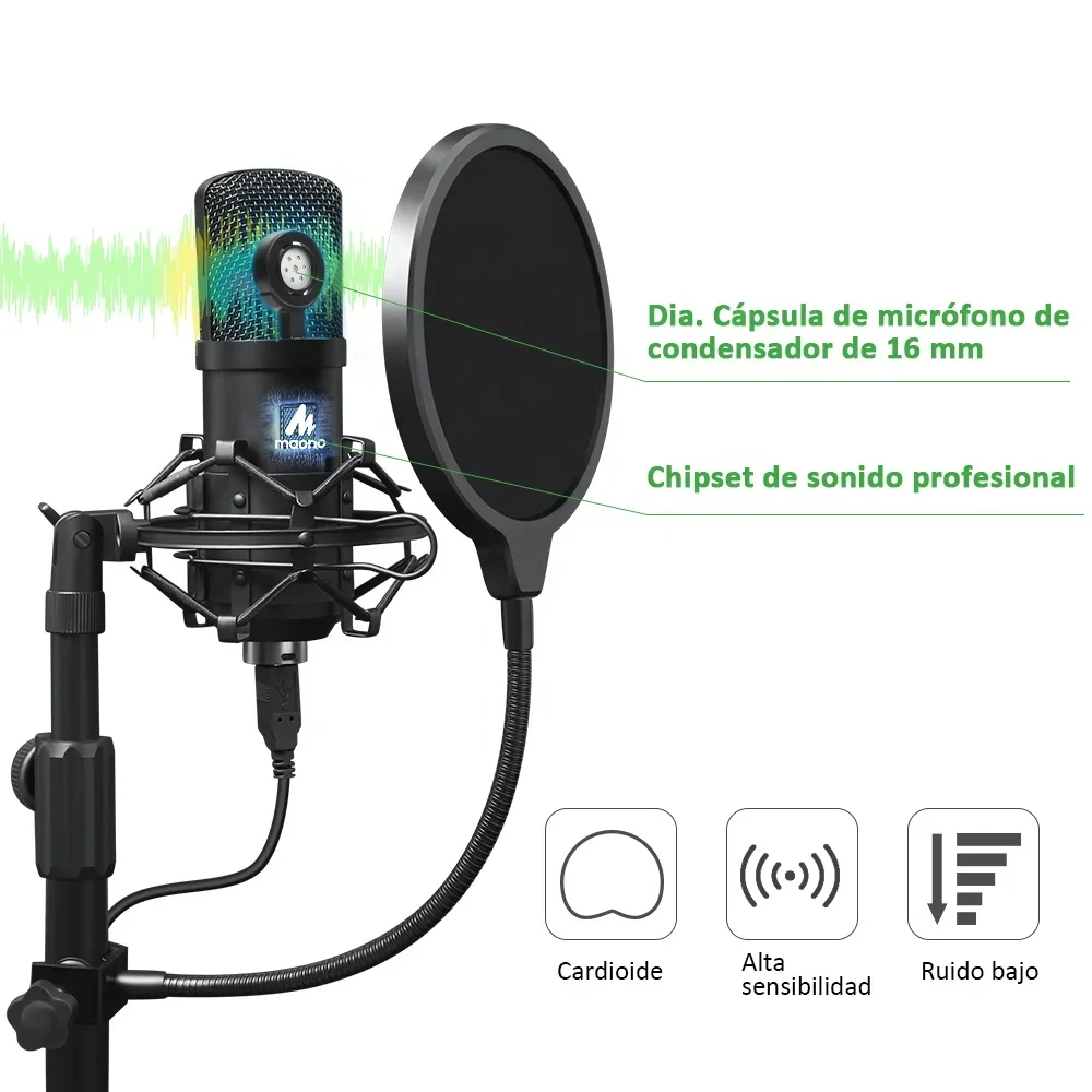 

-Professional Metal Voice Hot Selling Song Condenser Microphone