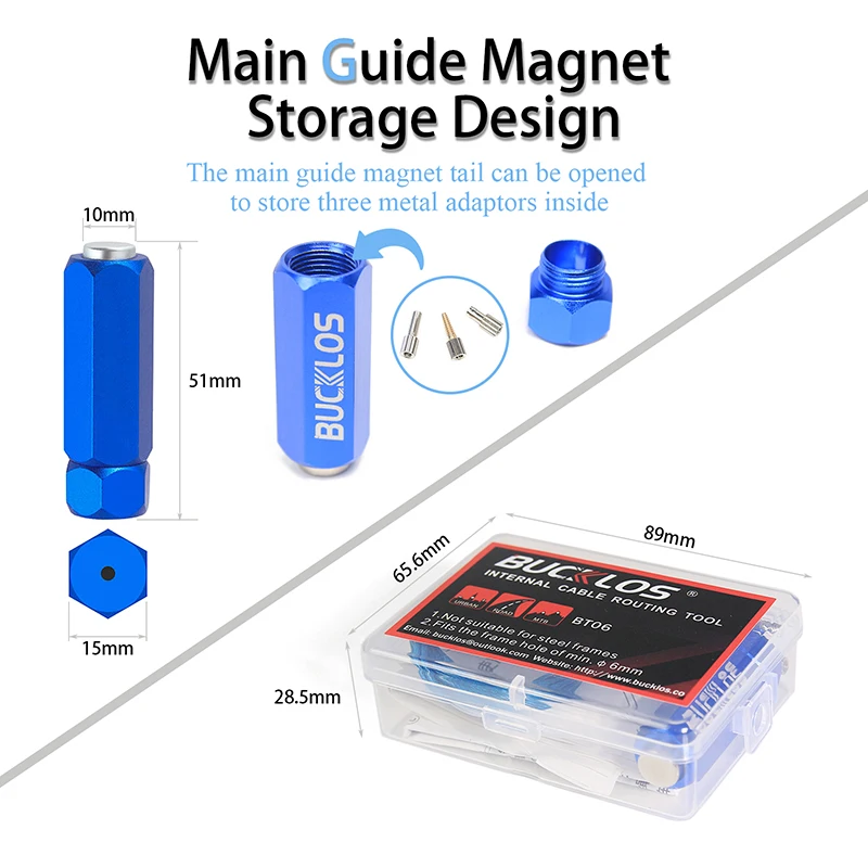 Storable Bike Internal Cable Routing Kit Tools Set Bicycle Carbon Frame Inner Wire Install Quick Traction Guide Bike Repair Tool