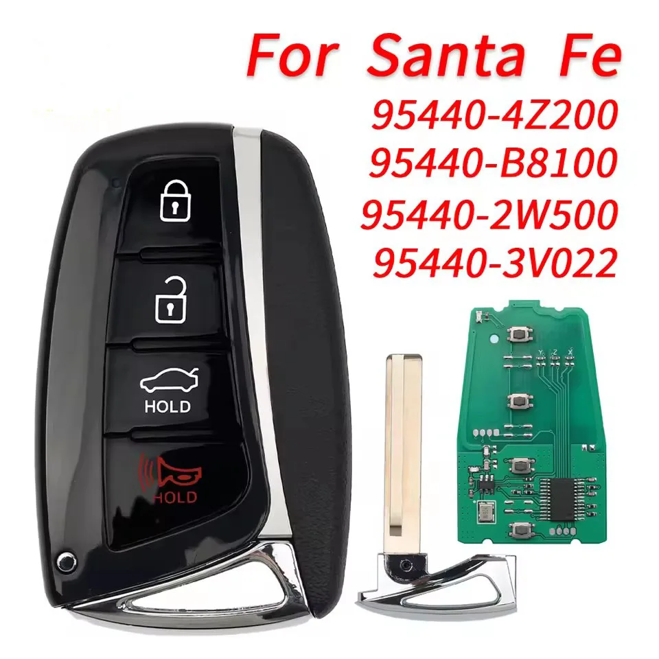 Xuri SY5DMFNA04 46 Chip For Hyundai Santa Fe 2013 2014 2015 2016 2017 2018 95440-4Z200/2W500/B8100/3V022 Smart Remote Car Key