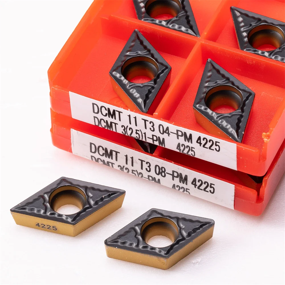 Ferramentas de Torneamento Externo Dcmt11t304 Dcmt11t308 Pm4225 Carboneto Cnc Ferramentas de Gerencio Dcmt11t304 pm 4225 de Alta Qualidade